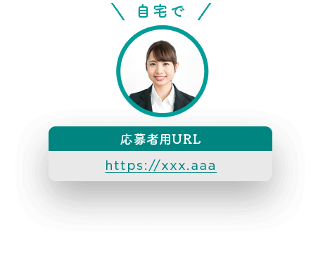 自宅で